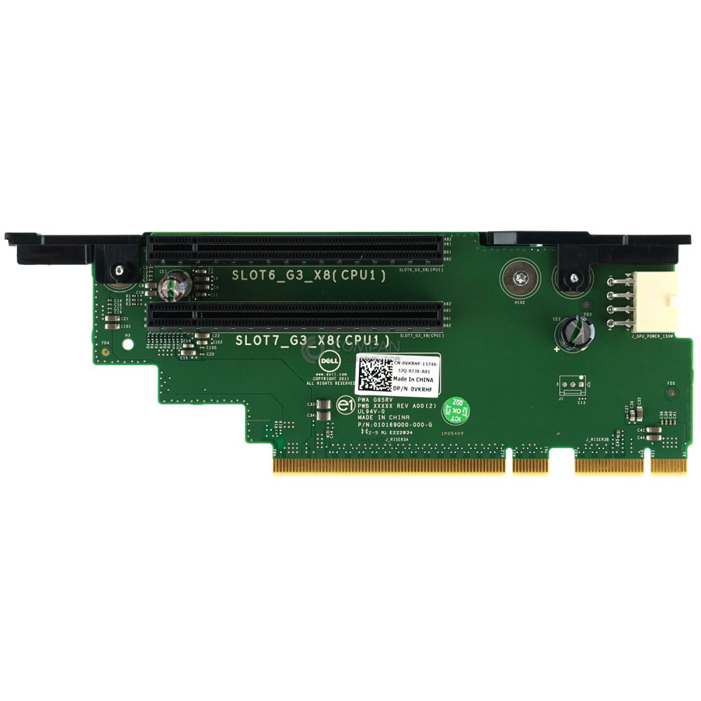 VKRHF DELL RISER CARD 3 SLOT6 7 2*PCIE X8 FOR POWEREDGE R720 0VKRHF, 010169Q00-000-G